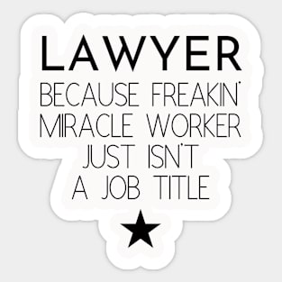 Lawyer Gift Idea For Him Or Her, Thank You Present Sticker